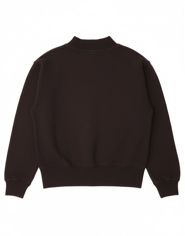 CHAMPION Girls Graphic Sweatshirt Jumper 11-12 Years Large  Black Cotton