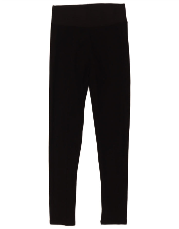 Zara Womens Leggings UK 8 Small Black Viscose