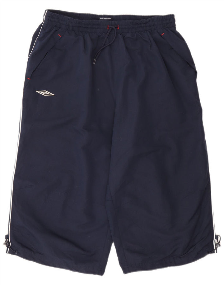 Under Armour Mens Bermuda Sport Shorts 2XL Navy Blue Polyester