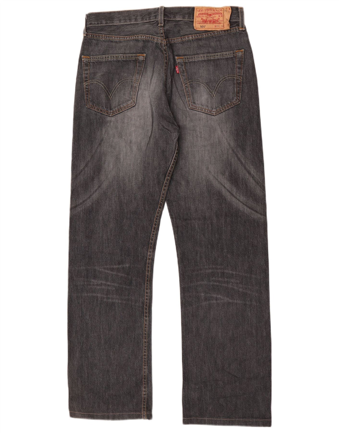 Levi's Mens 501 Straight Jeans W33 L30 Grey