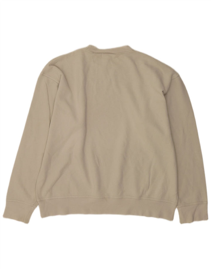 Asics Mens Graphic Sweatshirt Jumper 2XL Beige