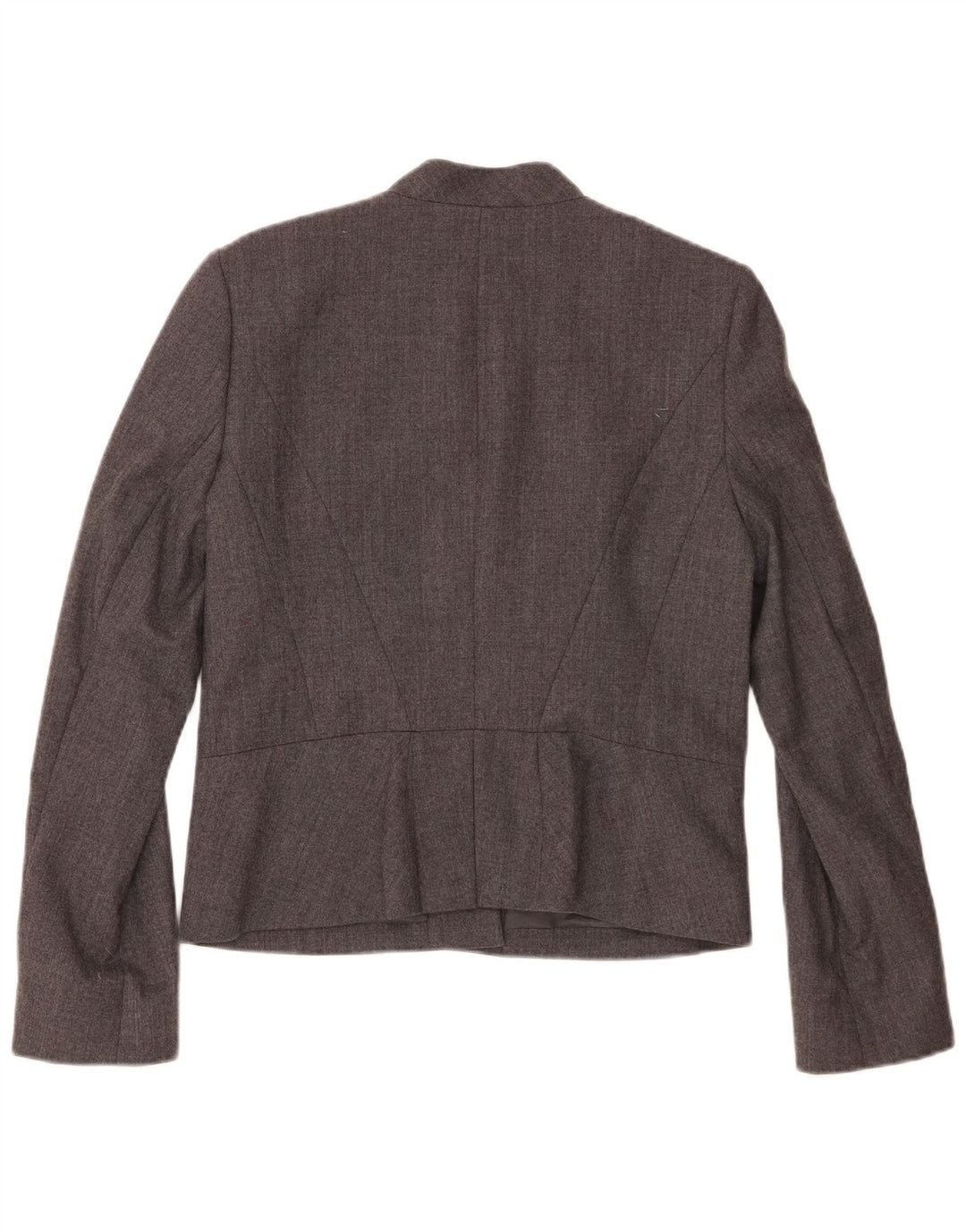 Hobbs Womens 1 Button Blazer Jacket UK 12 Medium Grey Wool