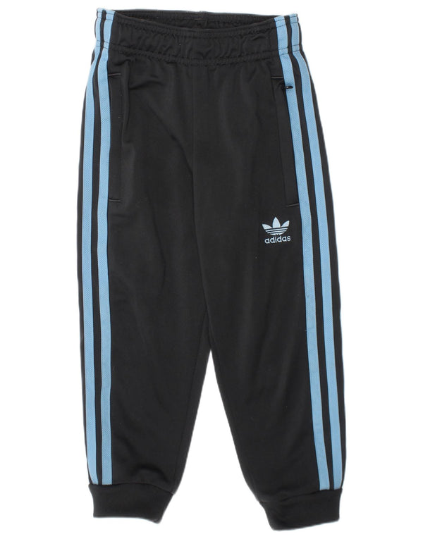 ADIDAS Boys Aeroready Tracksuit Trousers Joggers 3-4 Years Grey Polyester