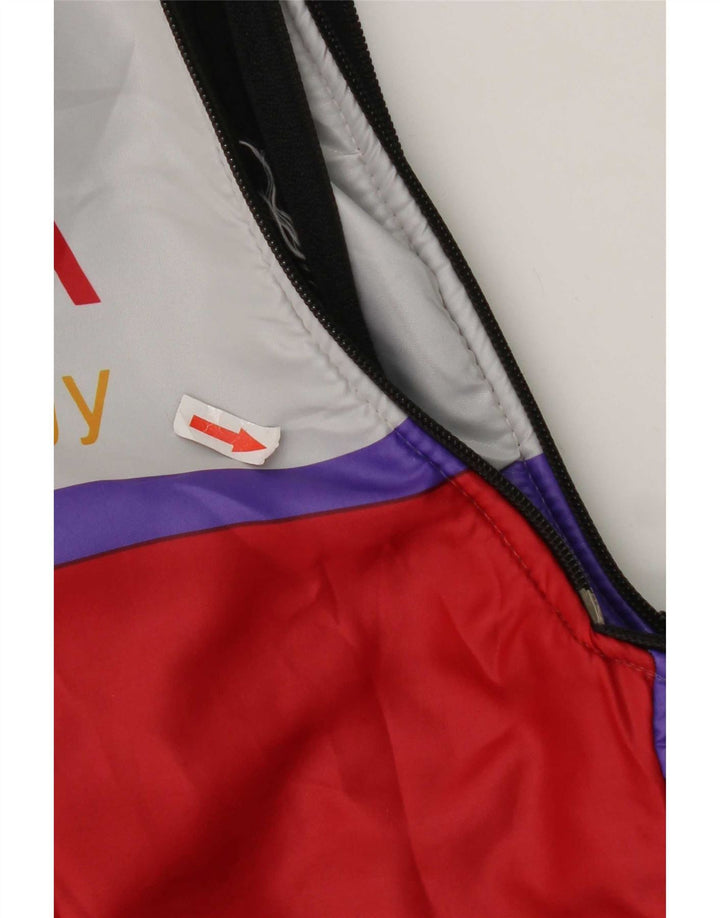 Vintage Mens Graphic Tracksuit Top Jacket Medium Multicoloured Colourblock