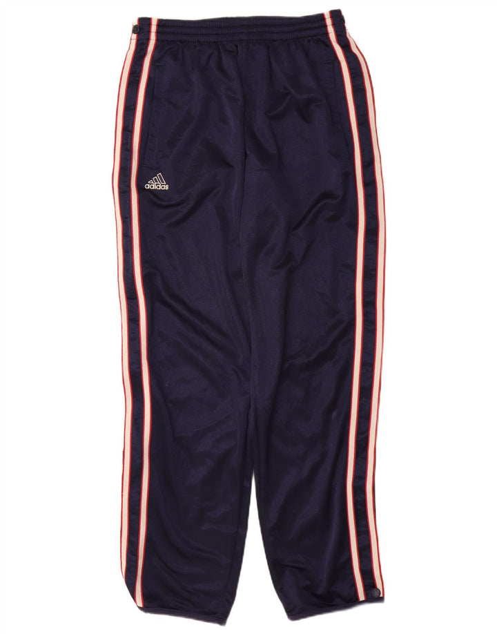 Adidas Mens Tracksuit Trousers Small Navy Blue Polyester