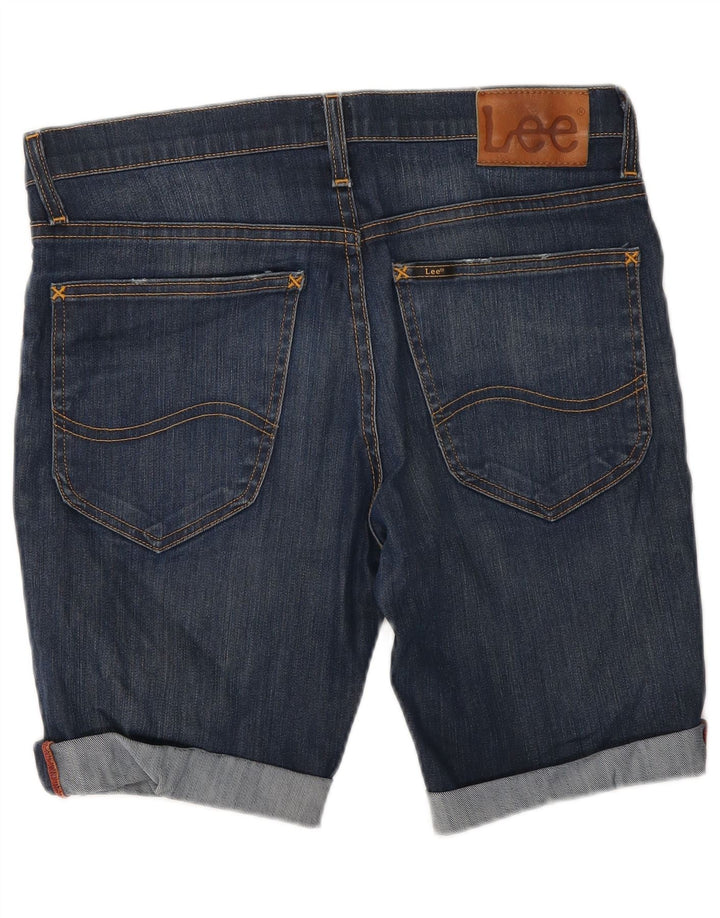 Lee Womens Jegger Denim Shorts W31 Medium Blue Cotton