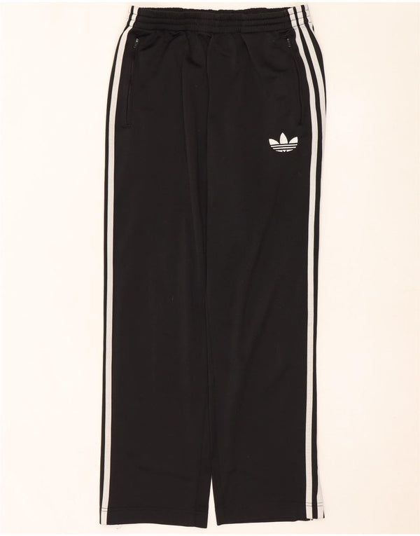 Adidas Mens Tracksuit Trousers Small Black Polyester