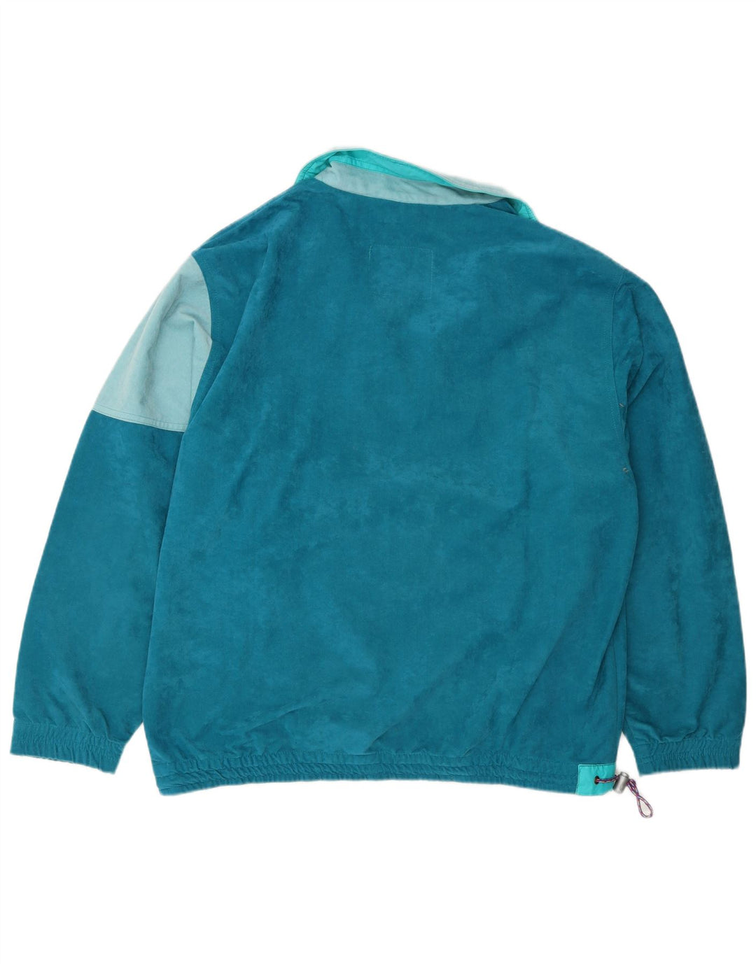 Great Escapes Mens Pullover Tracksuit Top Jacket IT 48 Medium Blue Retro