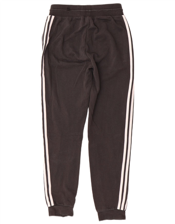 ADIDAS Womens Tracksuit Trousers Joggers UK 10 Small Black Polyester
