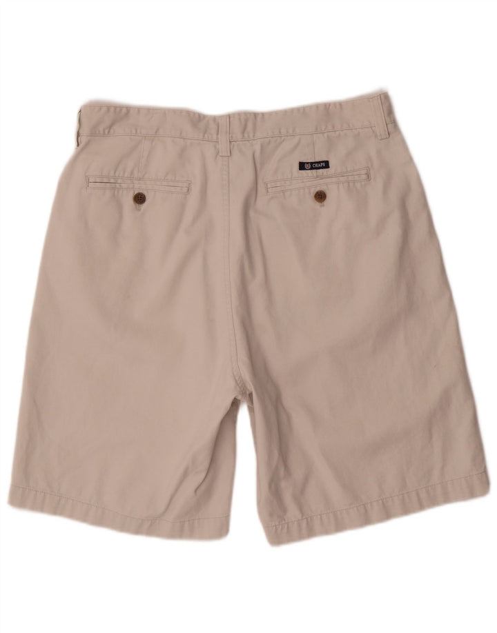 CHAPS Mens Chino Shorts W33 Medium  Beige Cotton
