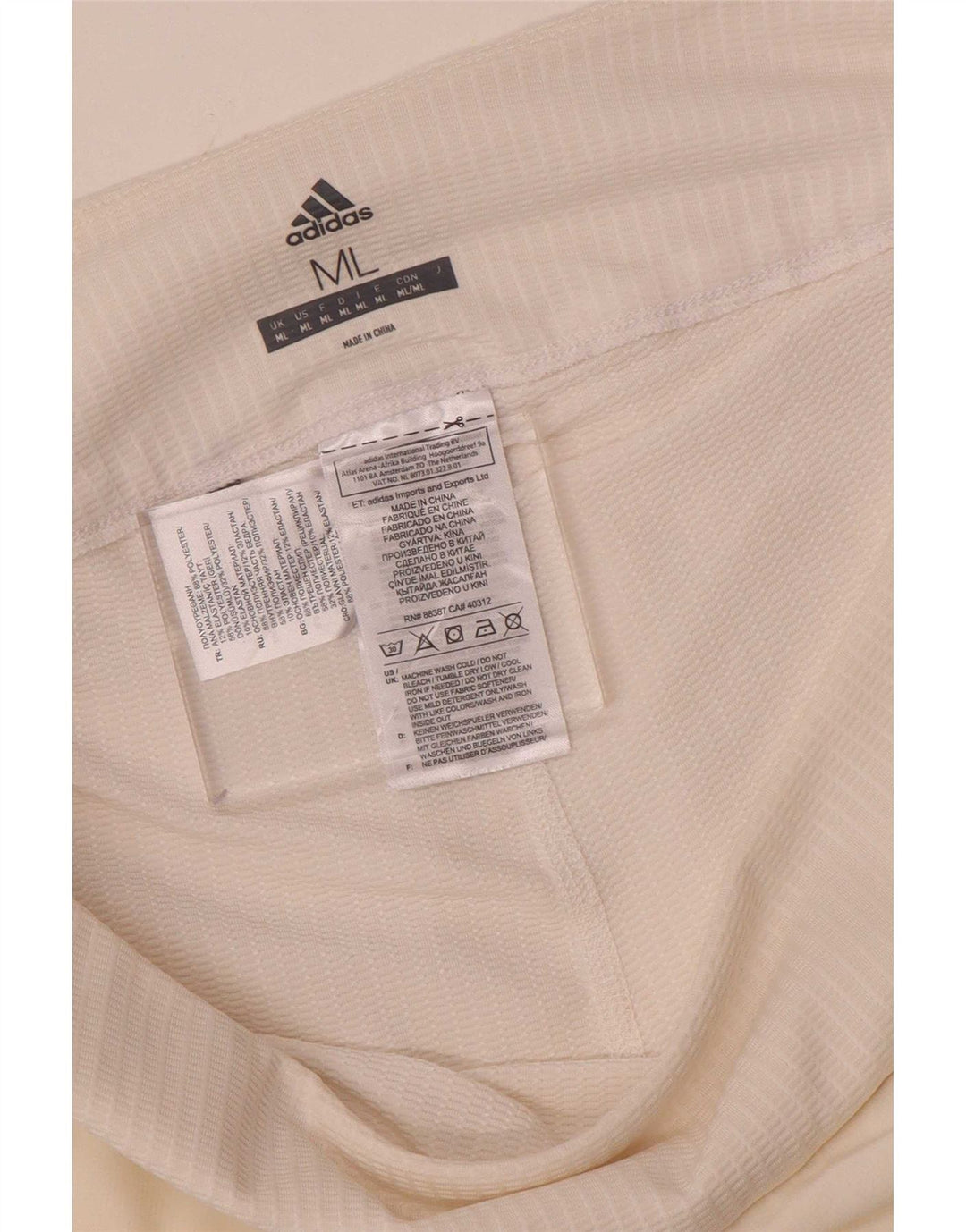 Adidas Womens Skort UK 14 Medium White Polyester