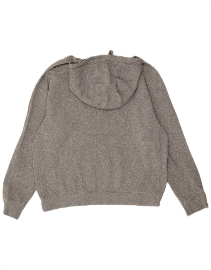 Nike Mens Hoodie Jumper Medium Grey Flecked Cotton