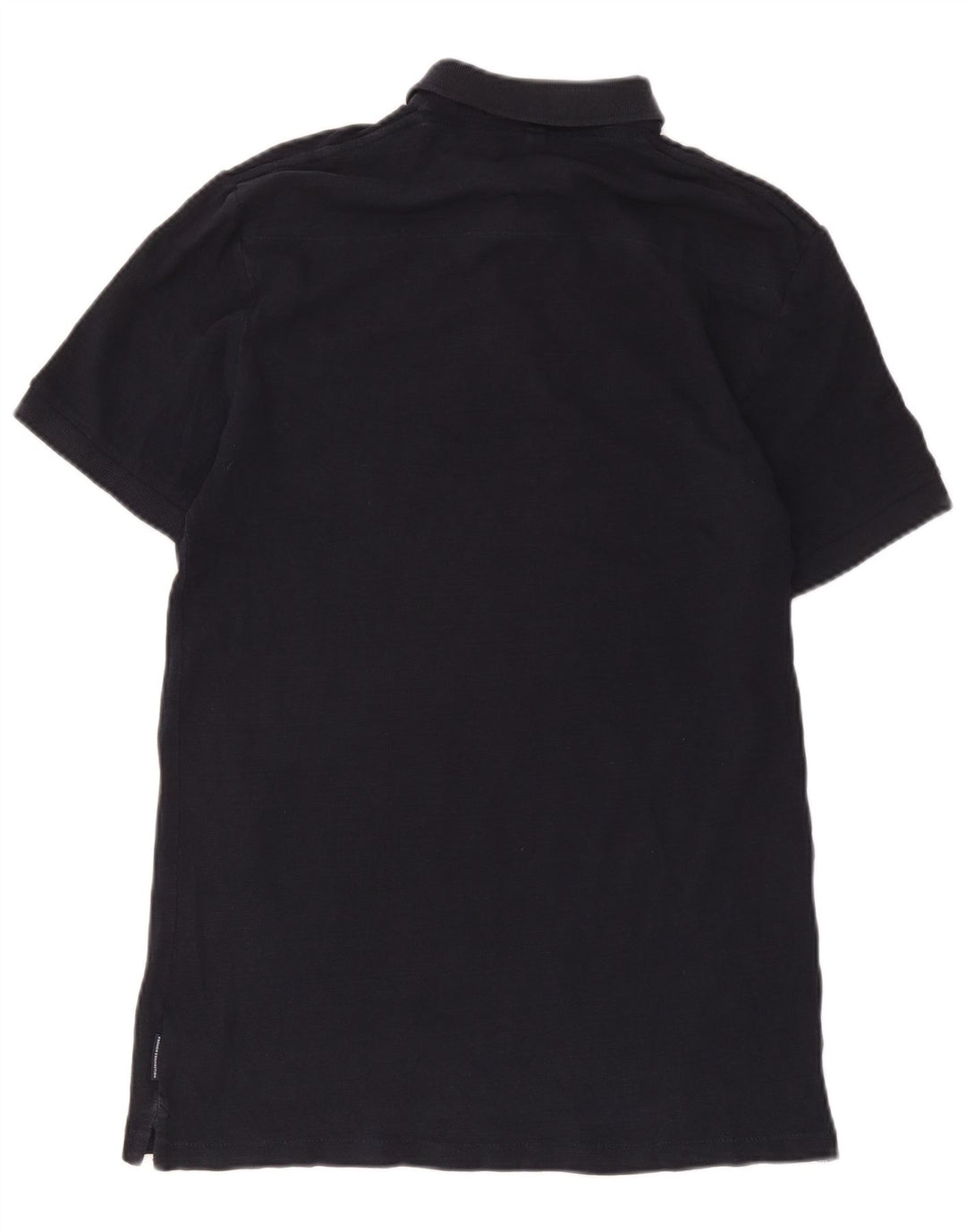 French Connection Mens Regular Polo Shirt Medium Navy Blue Cotton