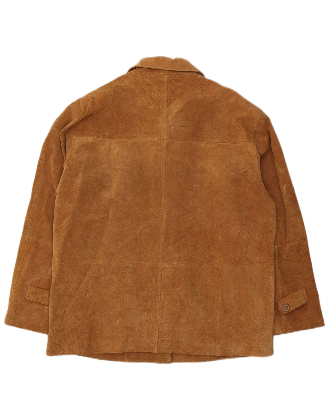 KAFFE Womens Suede Jacket UK 18 XL Brown Leather