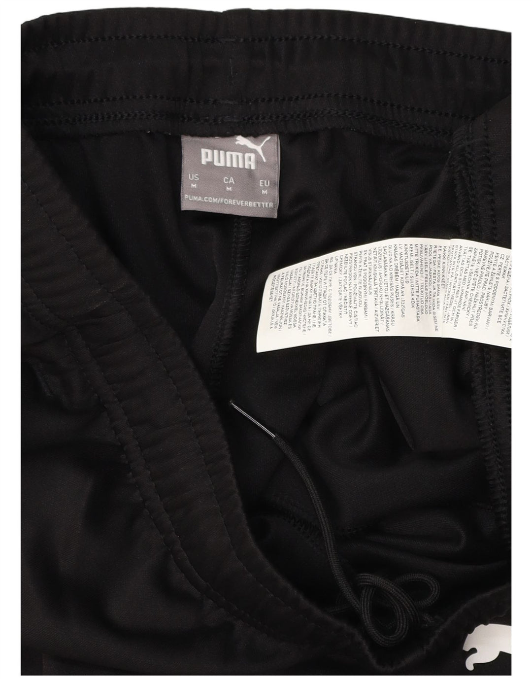 Puma Mens Tracksuit Trousers Medium Black Colourblock Polyester