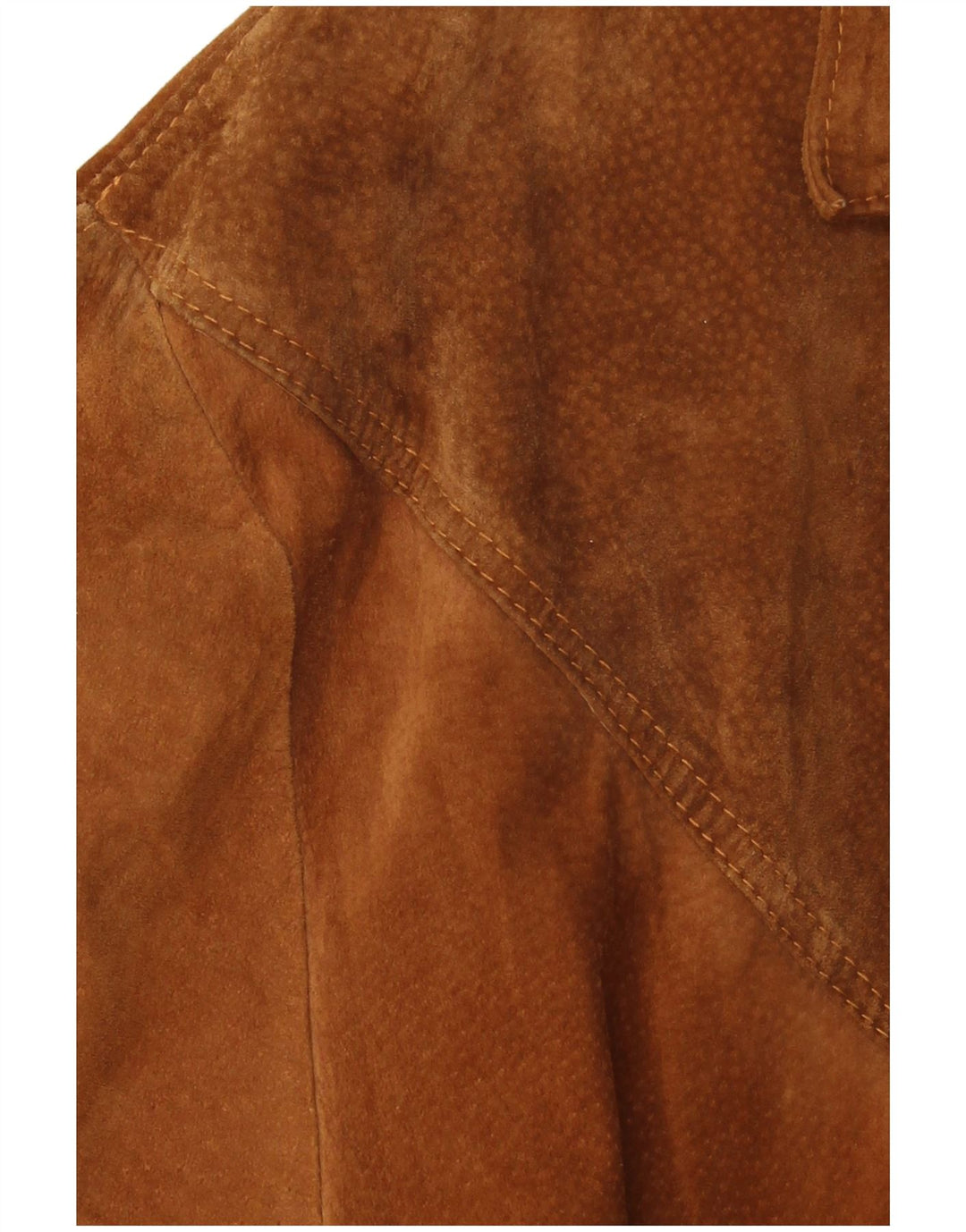 VINTAGE Mens 3 Button Suede Blazer Jacket UK 42 XL Brown