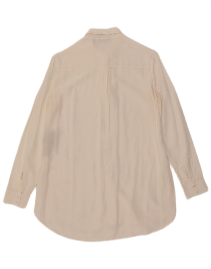 Massimo Dutti Womens Shirt Blouse EU 36 XS White Silk