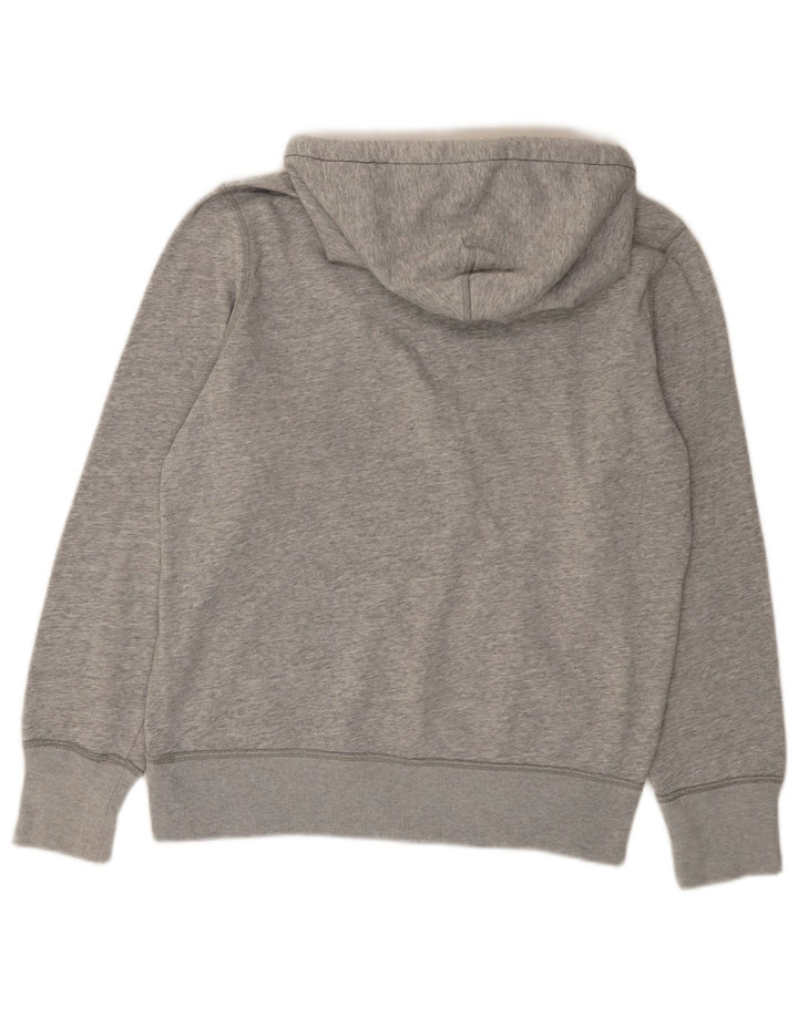 American Eagle Mens Graphic Hoodie Jumper Medium Grey Cotton
