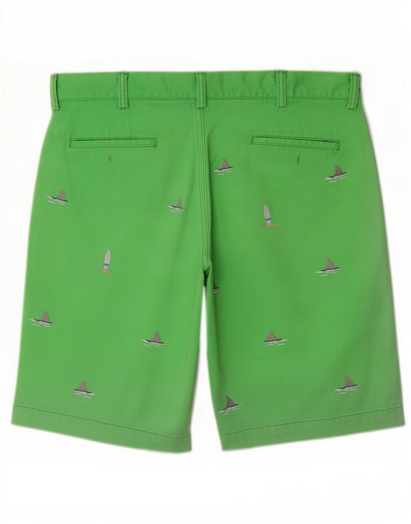 Polo Ralph Lauren Mens Classic Fit Chino Shorts XL W38 Green Spotted Beach