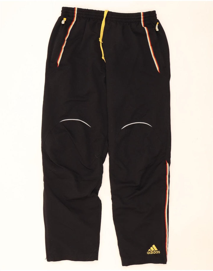 ADIDAS Mens Tracksuit Trousers UK 42/44 Large W36 L30 Black Polyester