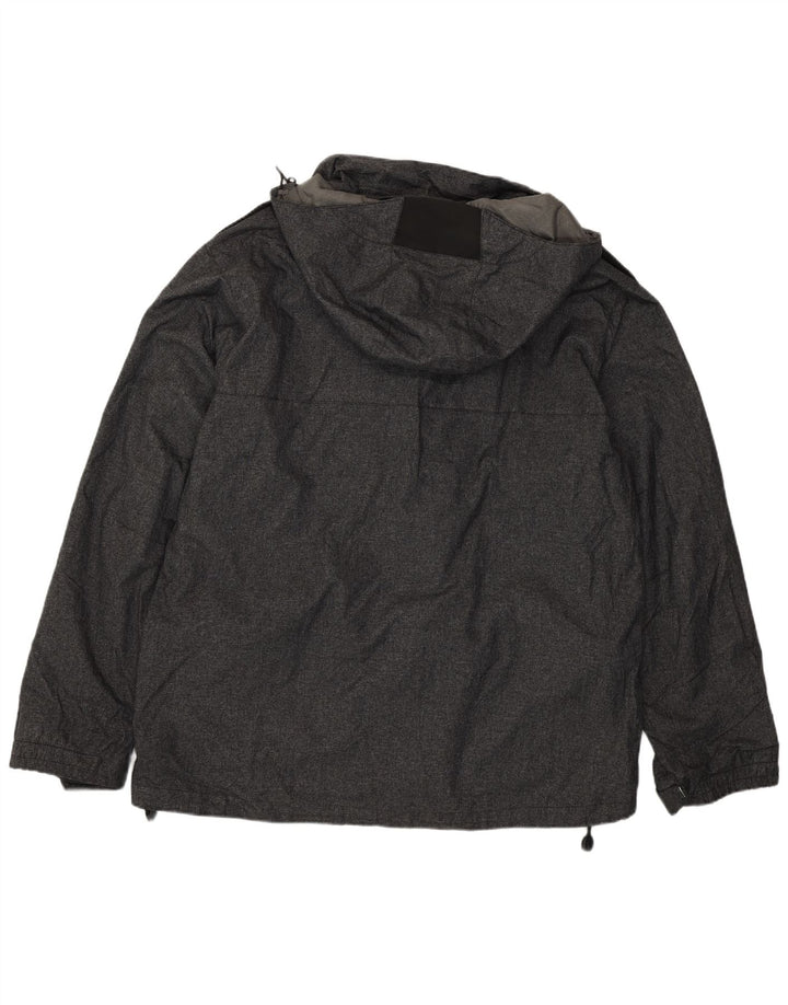 Columbia Mens Hooded Utility Jacket UK 40 Large Grey Polyamide