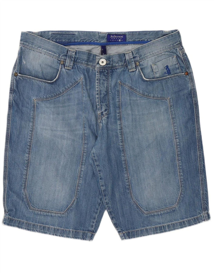 JECKERSON Mens Denim Shorts W40 XL Blue
