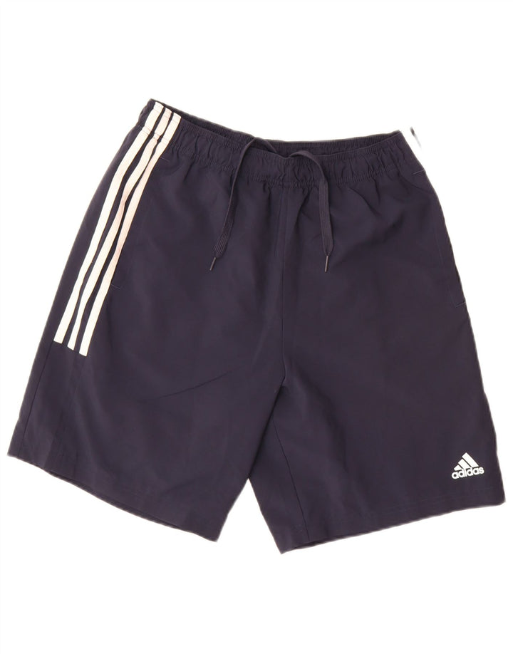Adidas Mens Sport Shorts Medium Navy Blue Polyester