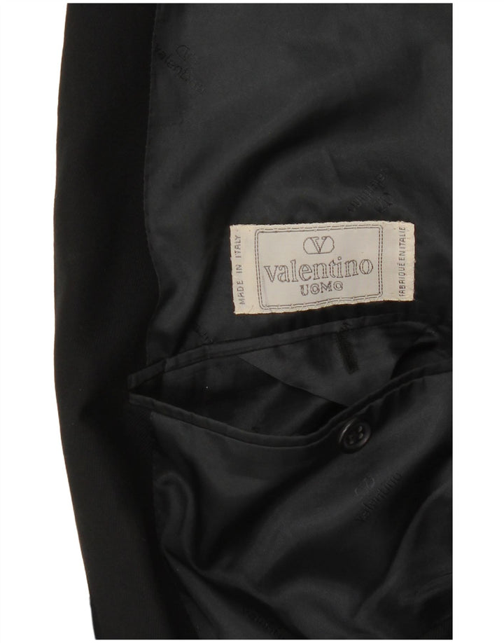 Valentino Mens 2 Button Blazer Jacket UK 38 Medium Black