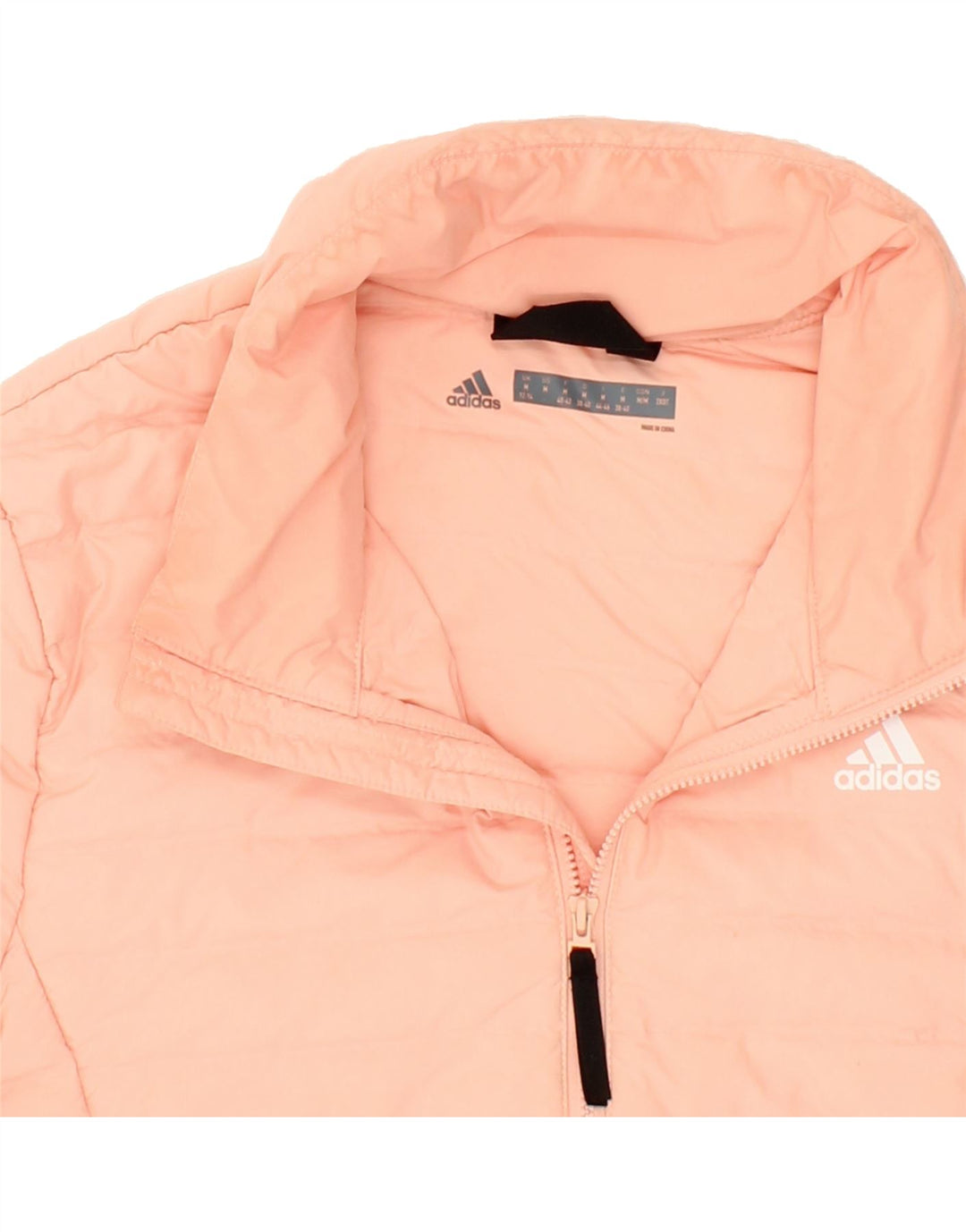 ADIDAS Womens Padded Jacket UK 12/14 Medium Pink Polyester Vintage Adidas and Second-Hand Adidas from Messina Hembry 