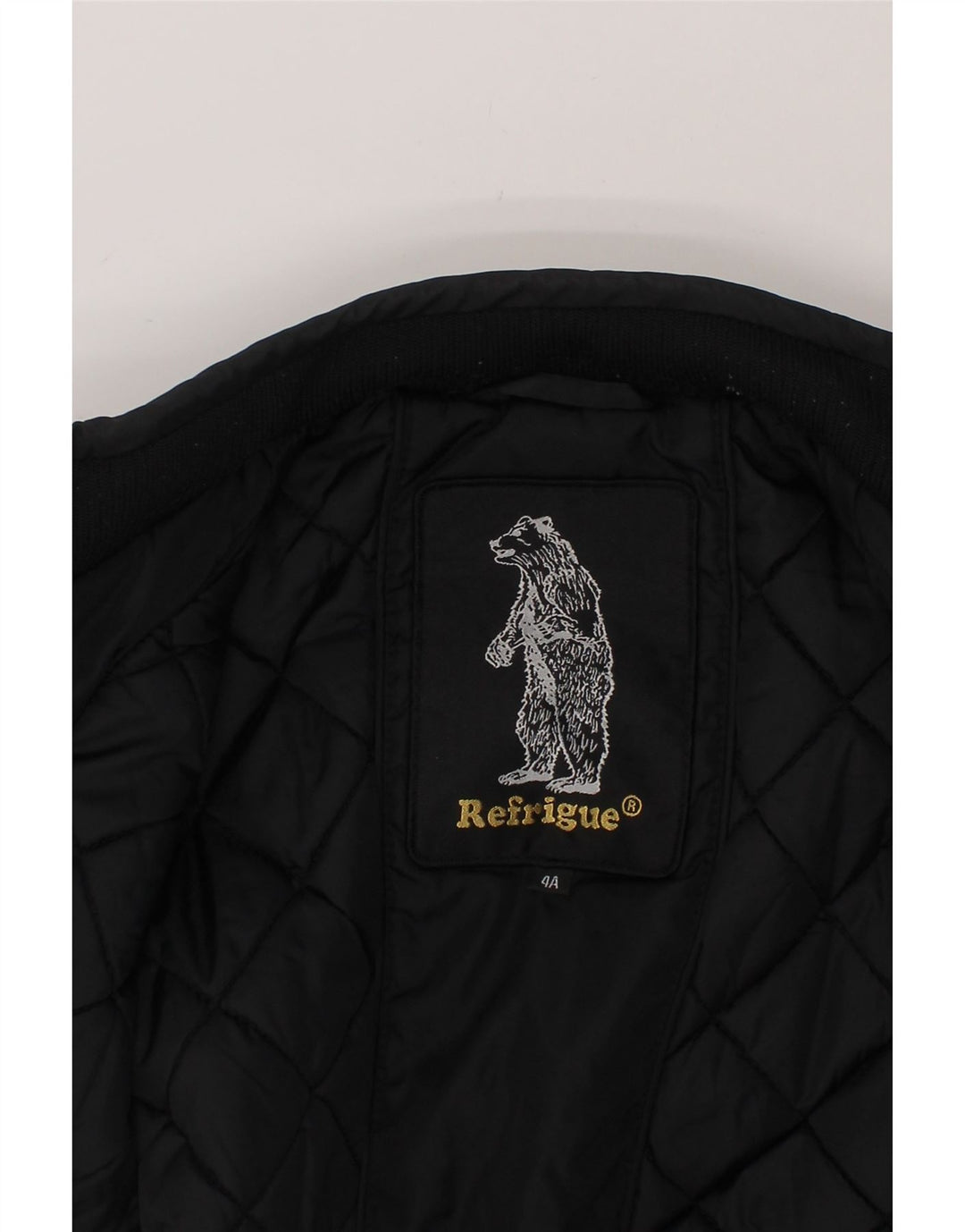 REFRIGIWEAR Boys Bomber Jacket 3-4 Years Black Nylon Vintage Refrigiwear and Second-Hand Refrigiwear from Messina Hembry 
