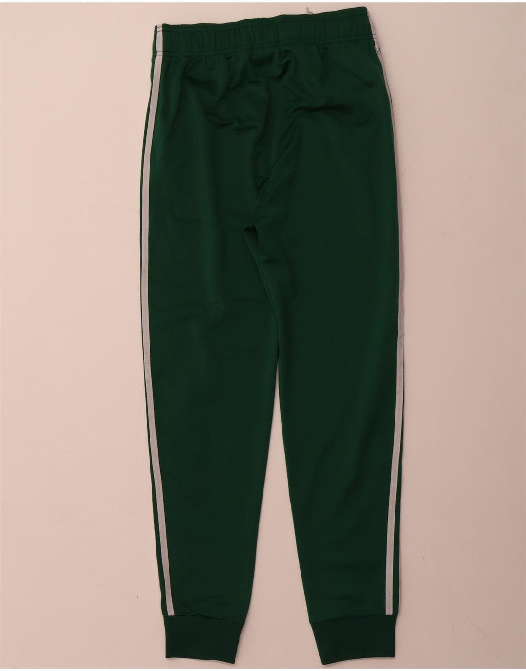 ADIDAS Boys Tracksuit Trousers Joggers 13-14 Years  Green Polyester