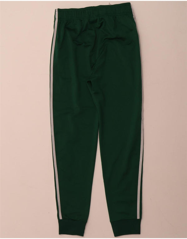 ADIDAS Boys Tracksuit Trousers Joggers 13-14 Years  Green Polyester