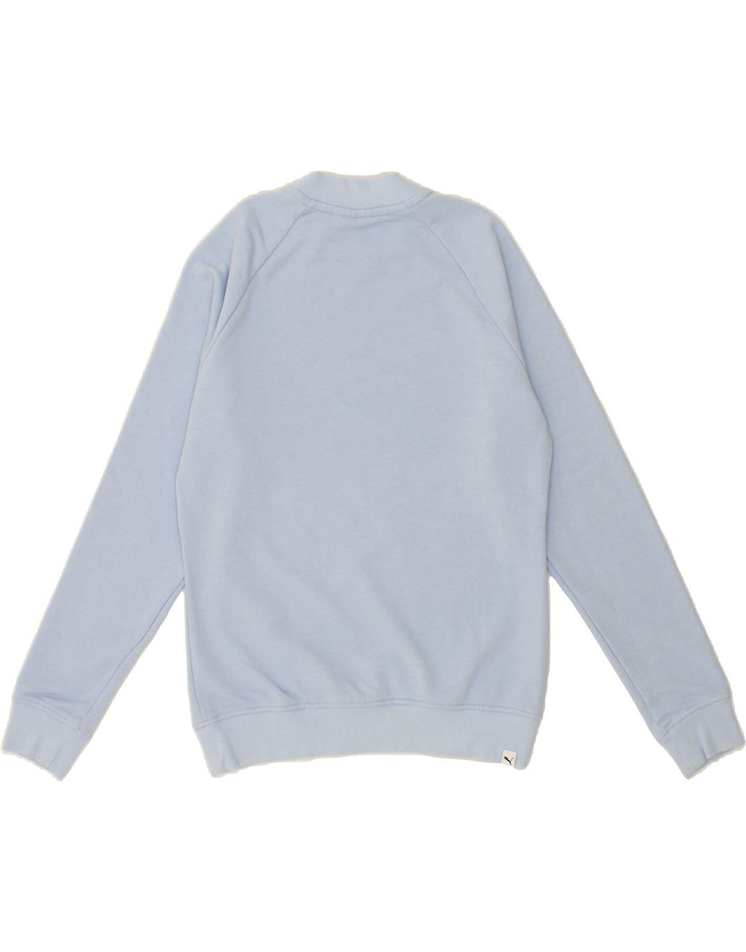 PUMA Womens Graphic Sweatshirt Jumper UK 10 Small Blue Vintage Puma and Second-Hand Puma from Messina Hembry 