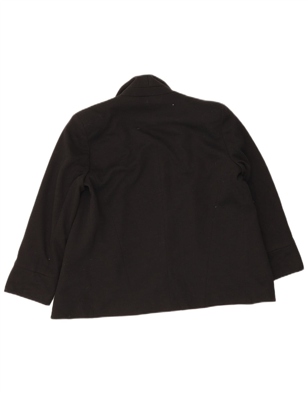 Topshop Womens Open Blazer Jacket UK 10 Small  Black Polyester