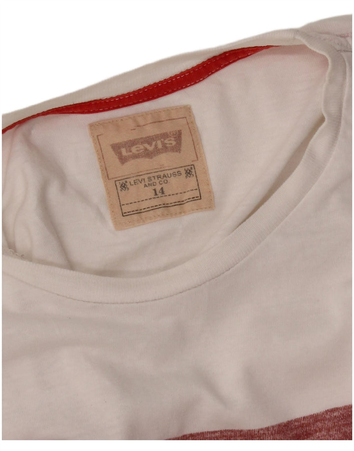 LEVI'S Boys Graphic T-Shirt Top 13-14 Years White