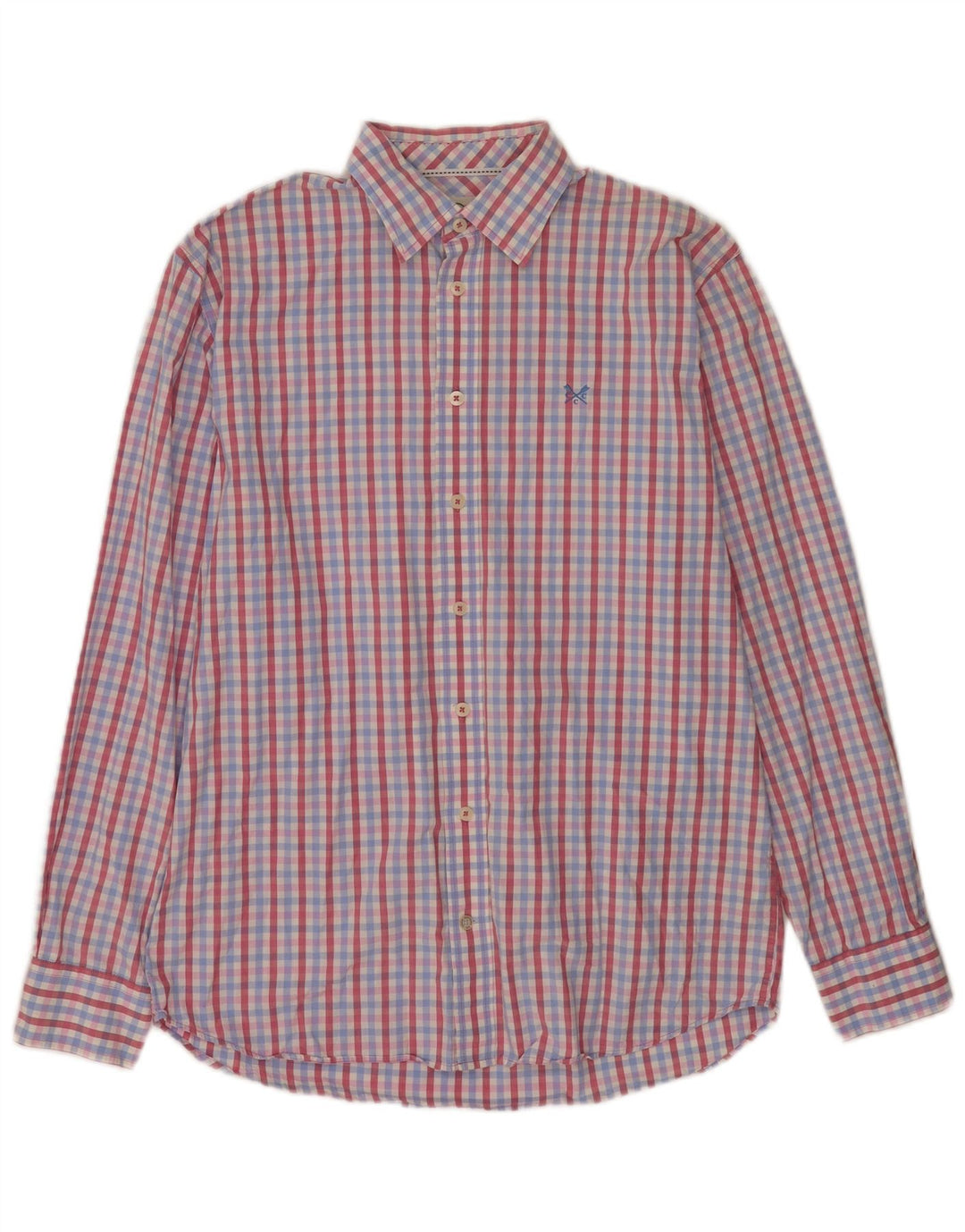 Crew Clothing Mens Classic Fit Shirt Medium Multicoloured Gingham Cotton