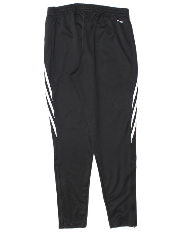 Adidas Mens Climalite Tracksuit Trousers Medium Black Polyester