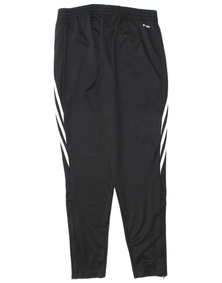 Adidas Mens Climalite Tracksuit Trousers Medium Black Polyester