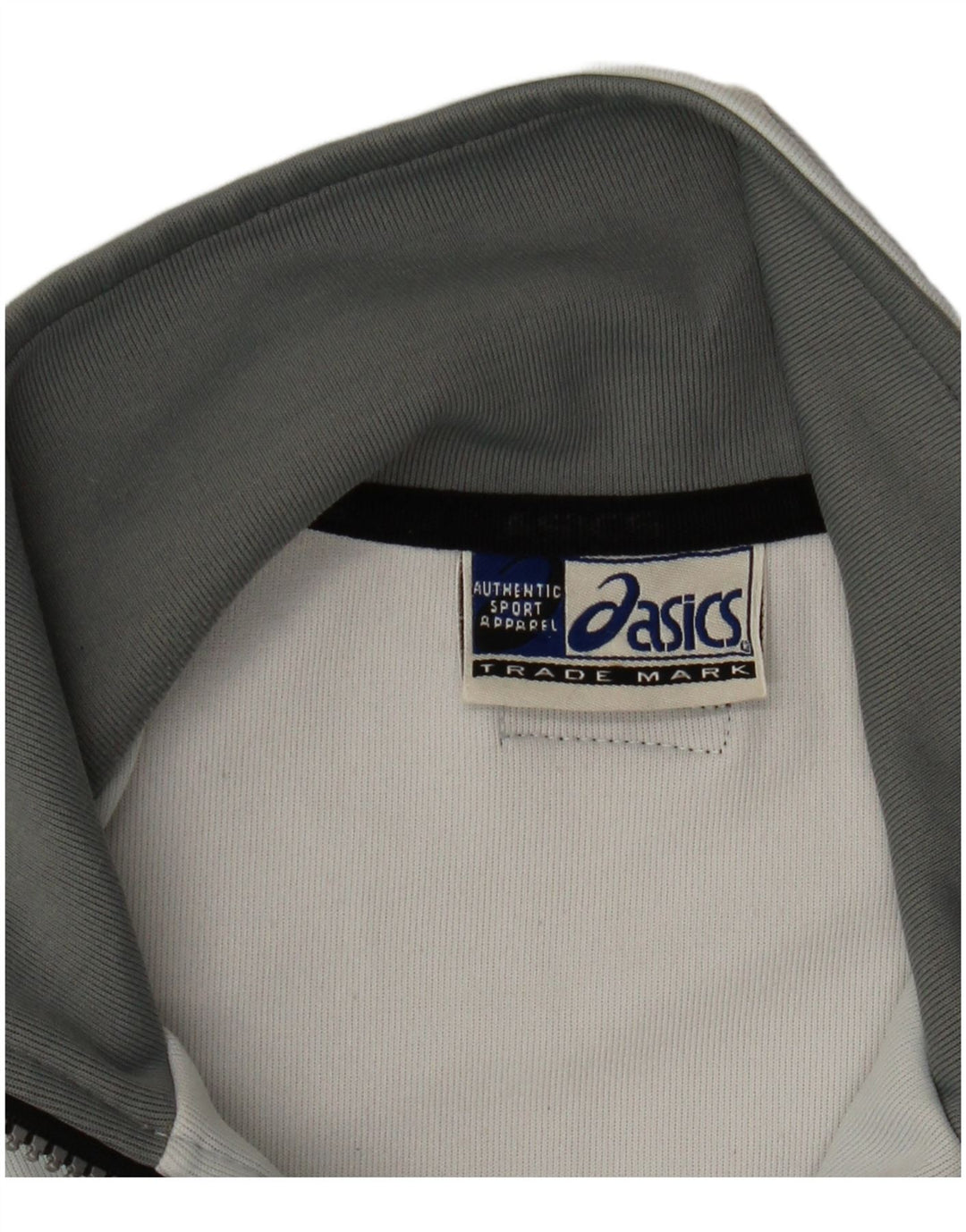 Asics Womens Tracksuit Top Jacket UK 14 Medium Grey