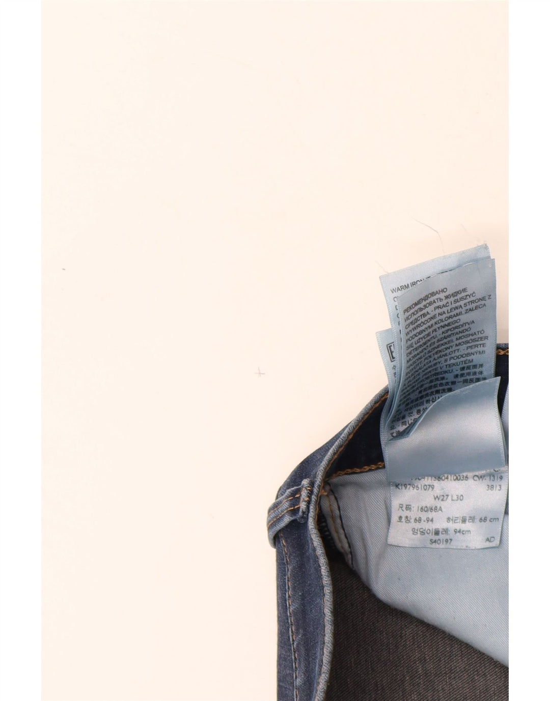 LEVI'S Womens Skinny Jeans W27 L30 Blue Cotton