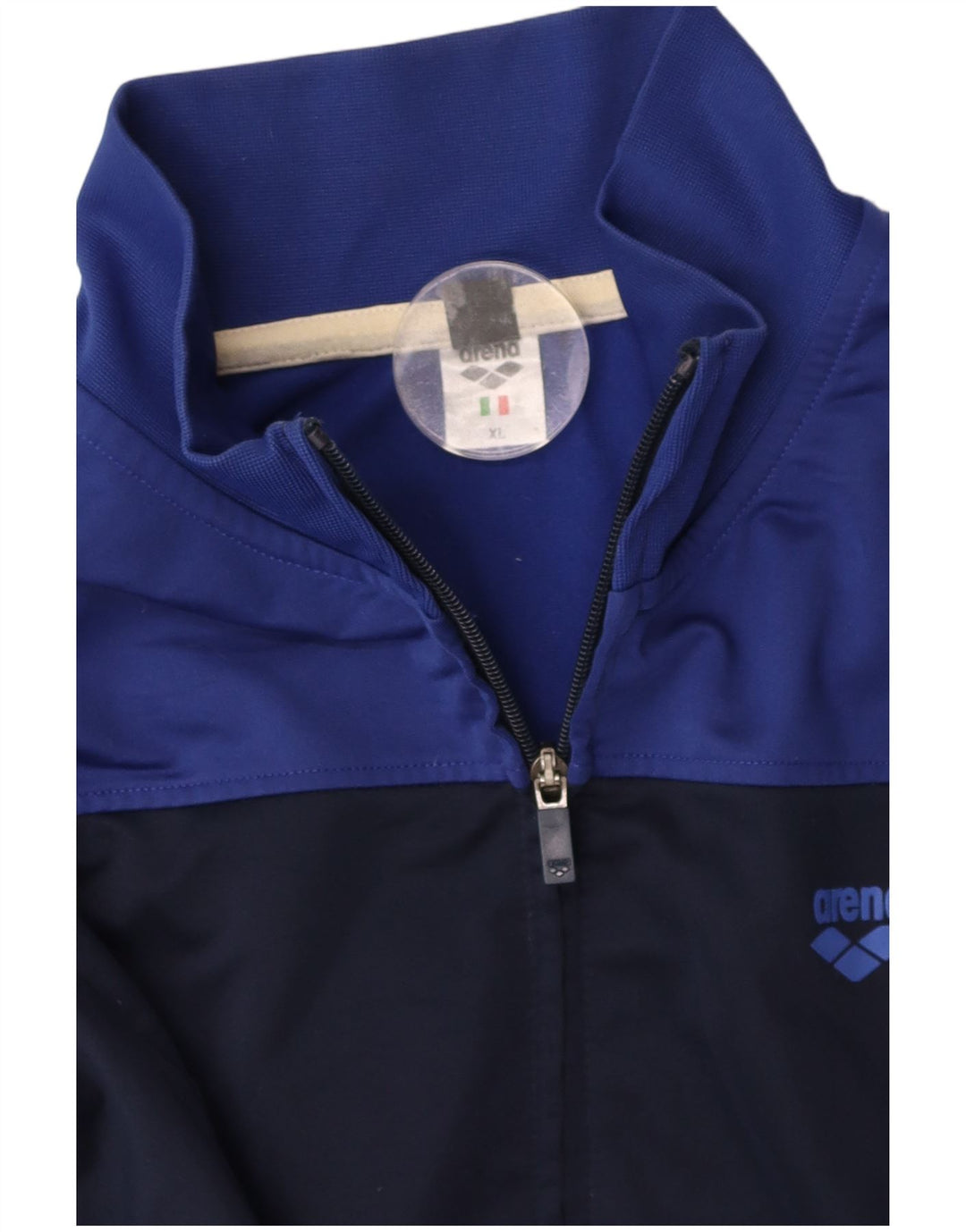 ARENA Mens Tracksuit Top Jacket XL Navy Blue Colourblock