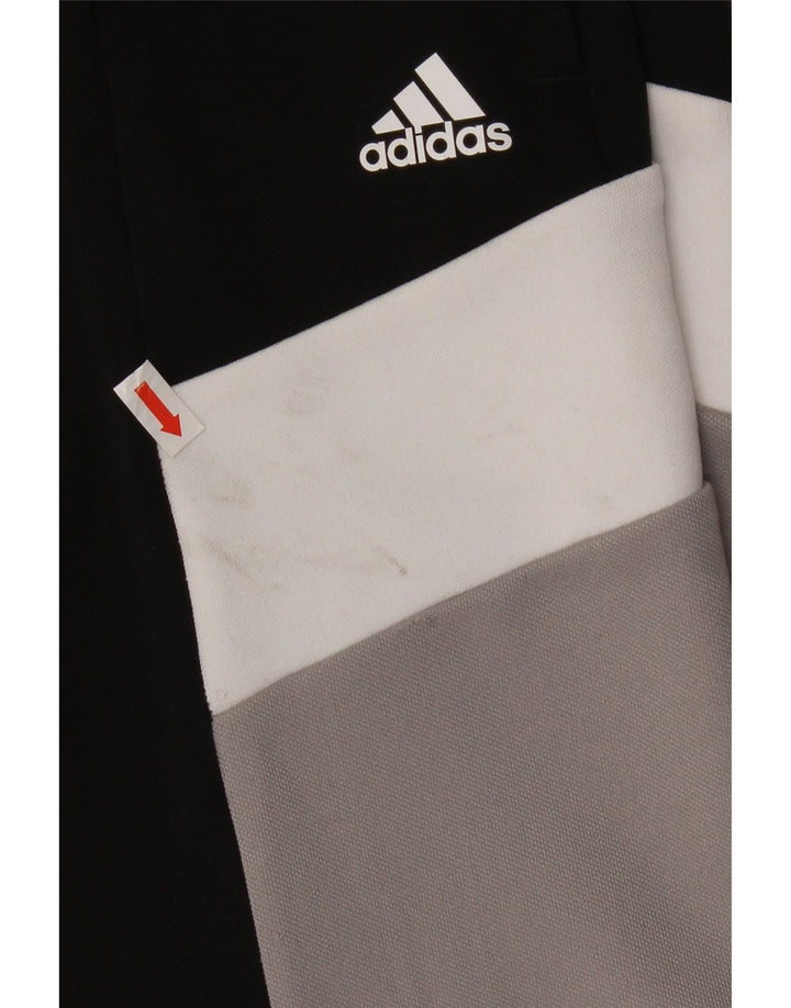 Adidas Boys Sport Shorts 13-14 Years  Black Colourblock Polyester
