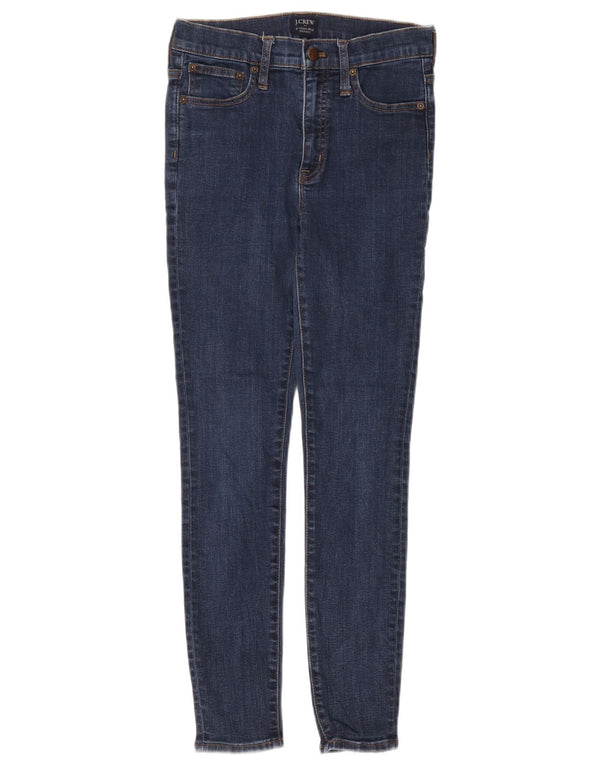J. Crew Womens High Rise Skinny Jeans W26 L28 Navy Blue Cotton