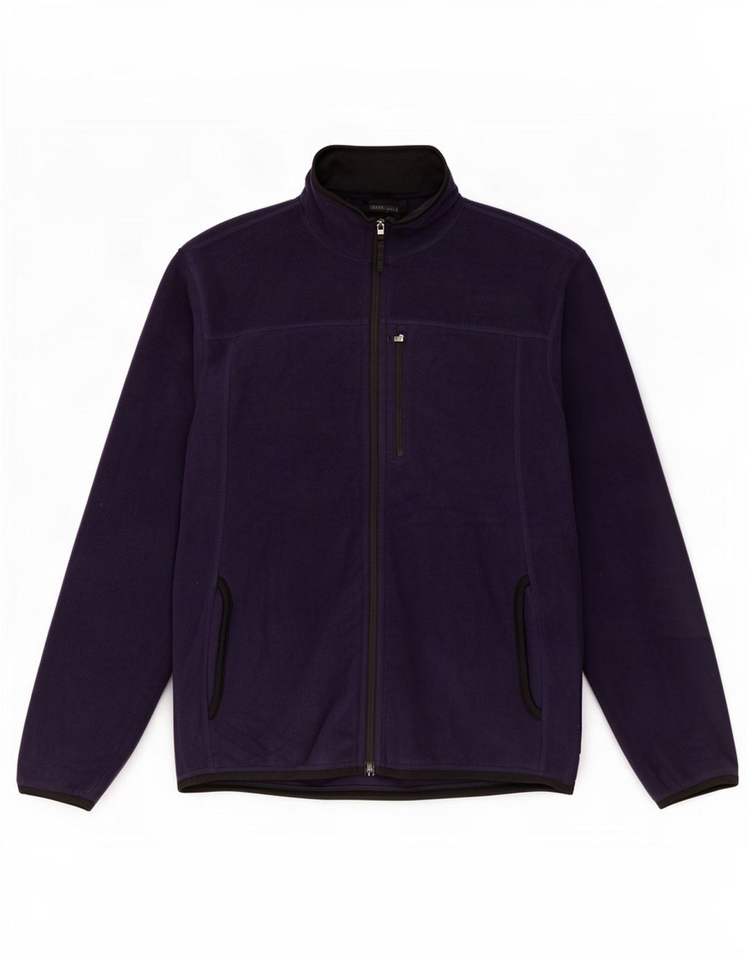 Marks & Spencer Mens Fleece Jacket UK 40 Large Navy Blue Polyester