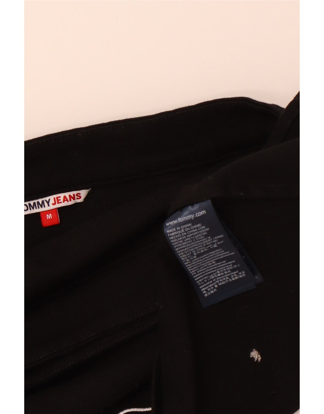 TOMMY HILFIGER Womens Mini Wrap Skirt Medium W28 Black Cotton