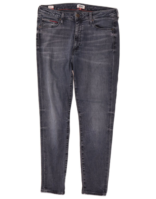 Tommy Hilfiger Womens High Rise Super Skinny Jeans W31 L26 Blue Cotton