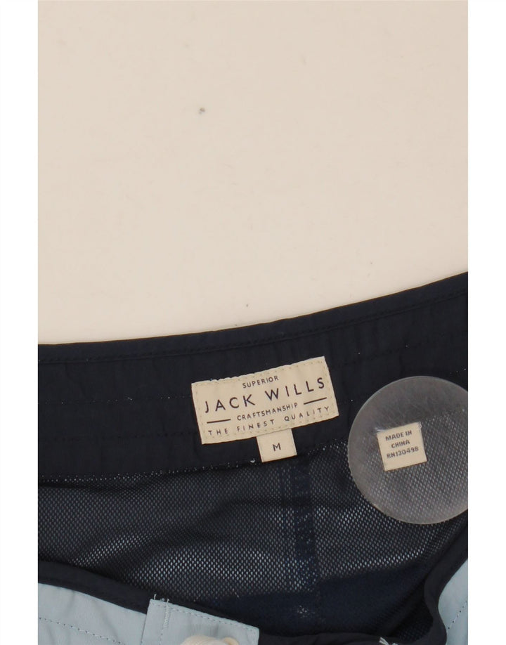 Jack Wills Mens Graphic Swimming Shorts Medium  Blue Colourblock