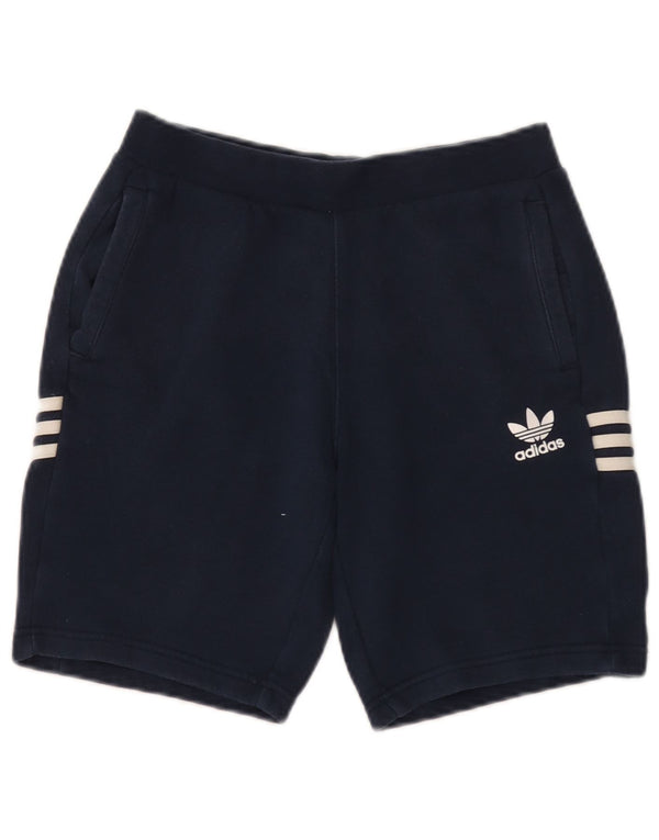 Adidas Boys Sport Shorts 9-10 Years Navy Blue Cotton