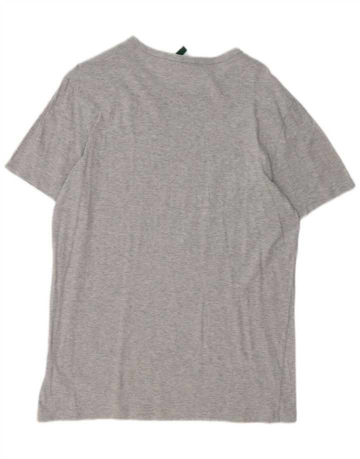 G-STAR Mens Graphic T-Shirt Top Medium Grey Flecked Cotton