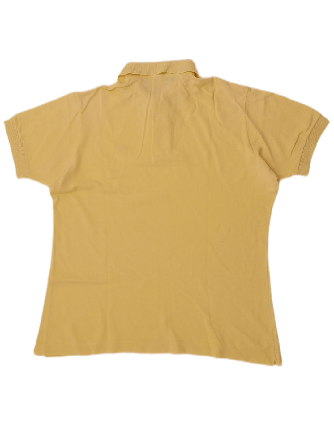 Lacoste Mens Polo Shirt Large Yellow Cotton